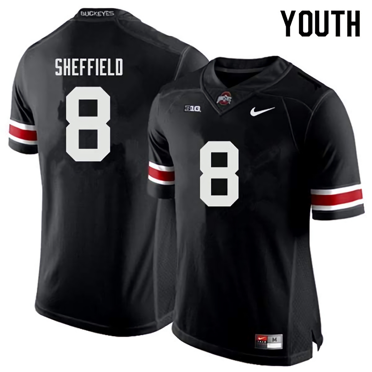 Kendall Sheffield Ohio State Buckeyes Youth NCAA #8 Nike Black College Stitched Football Jersey IYK2156ZU
